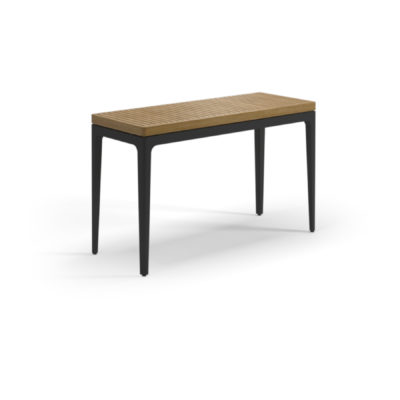 Grid Teak Small Console Table