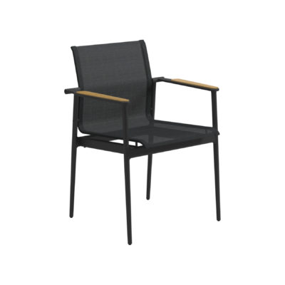 180 Stacking Chair With Teak Arms