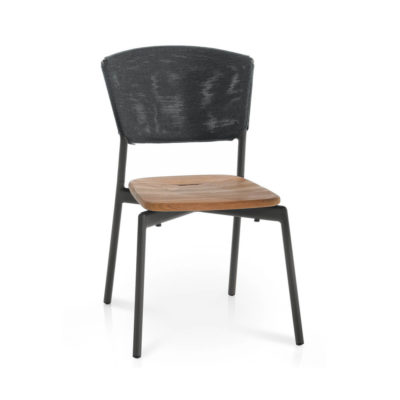 Piper Batyline Chair with Teak Seat