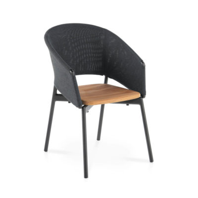 Piper Batyline Comfort Chair with Teak Seat