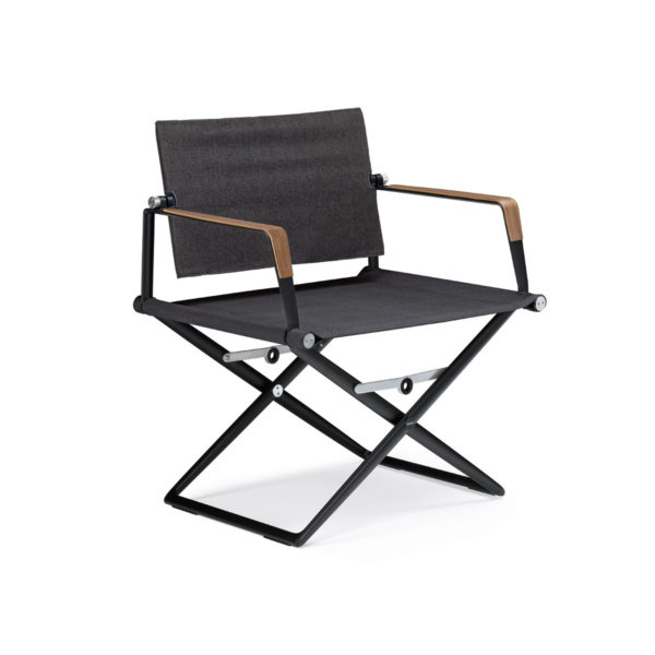 SEAX Lounge Chair with Wooden Armrests